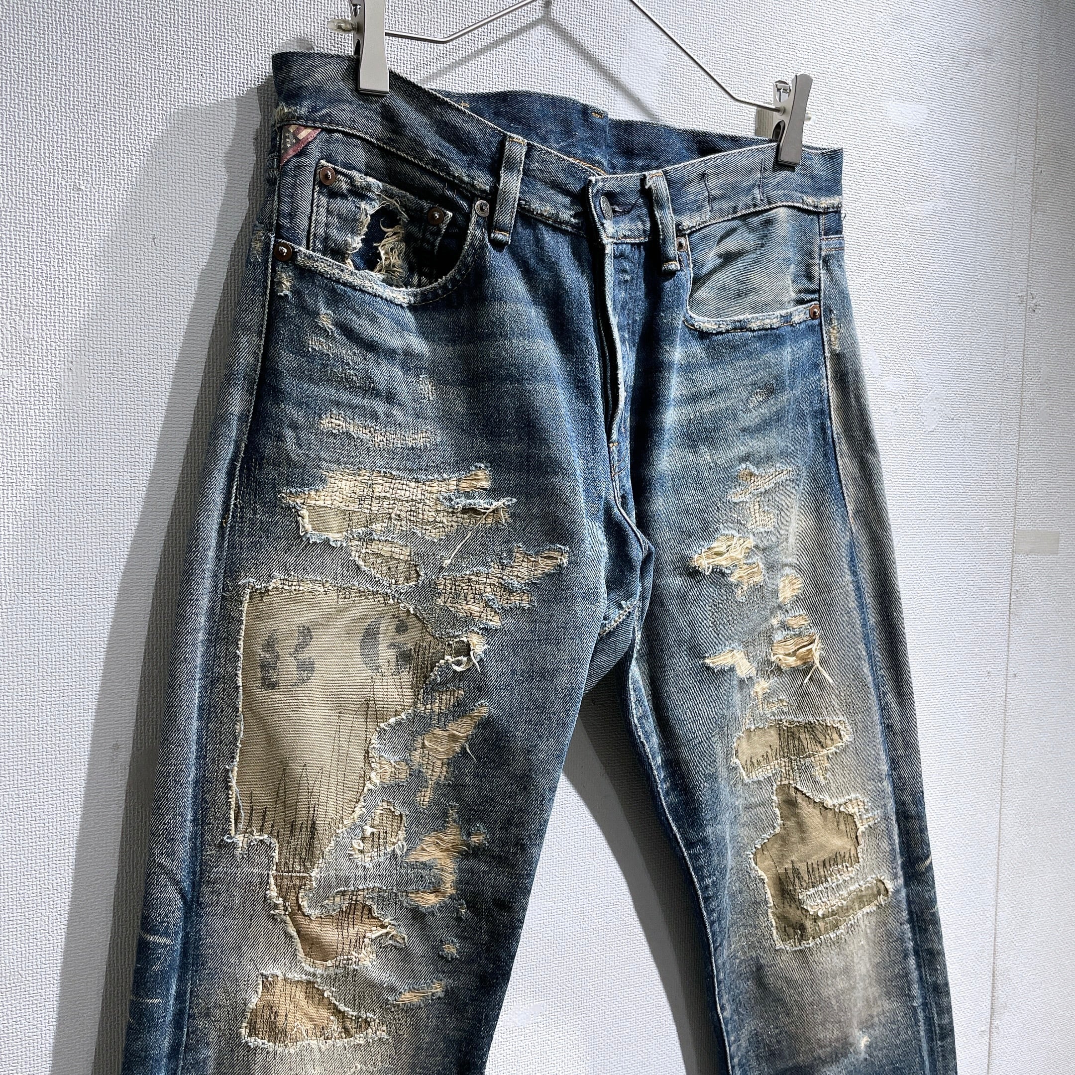 ” Denim & Supply Ralph Lauren ” Special Rag processing Denim pants