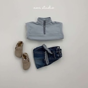 〖取寄〗韓国子供服 / 26winter / aoustudio /タイム ポケット デニムパンツ/ キッズ服 *XS~L*