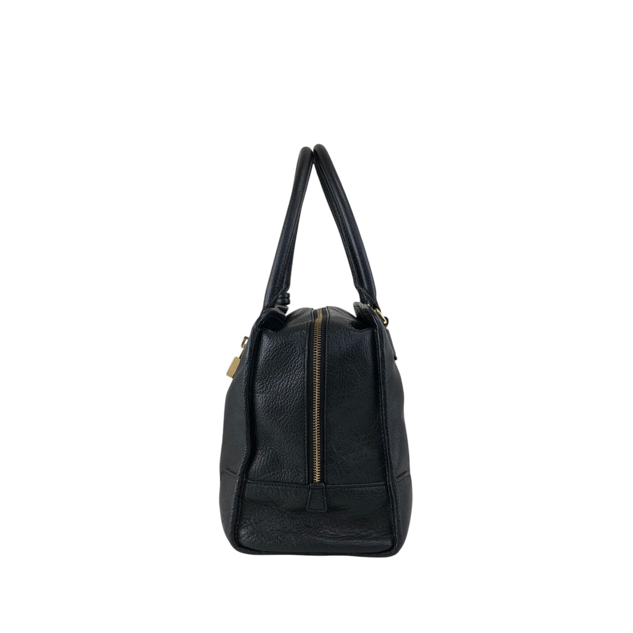 LOEWE ロエベ ハンドバッグ ブラック アナグラム レザー ミニボストン
