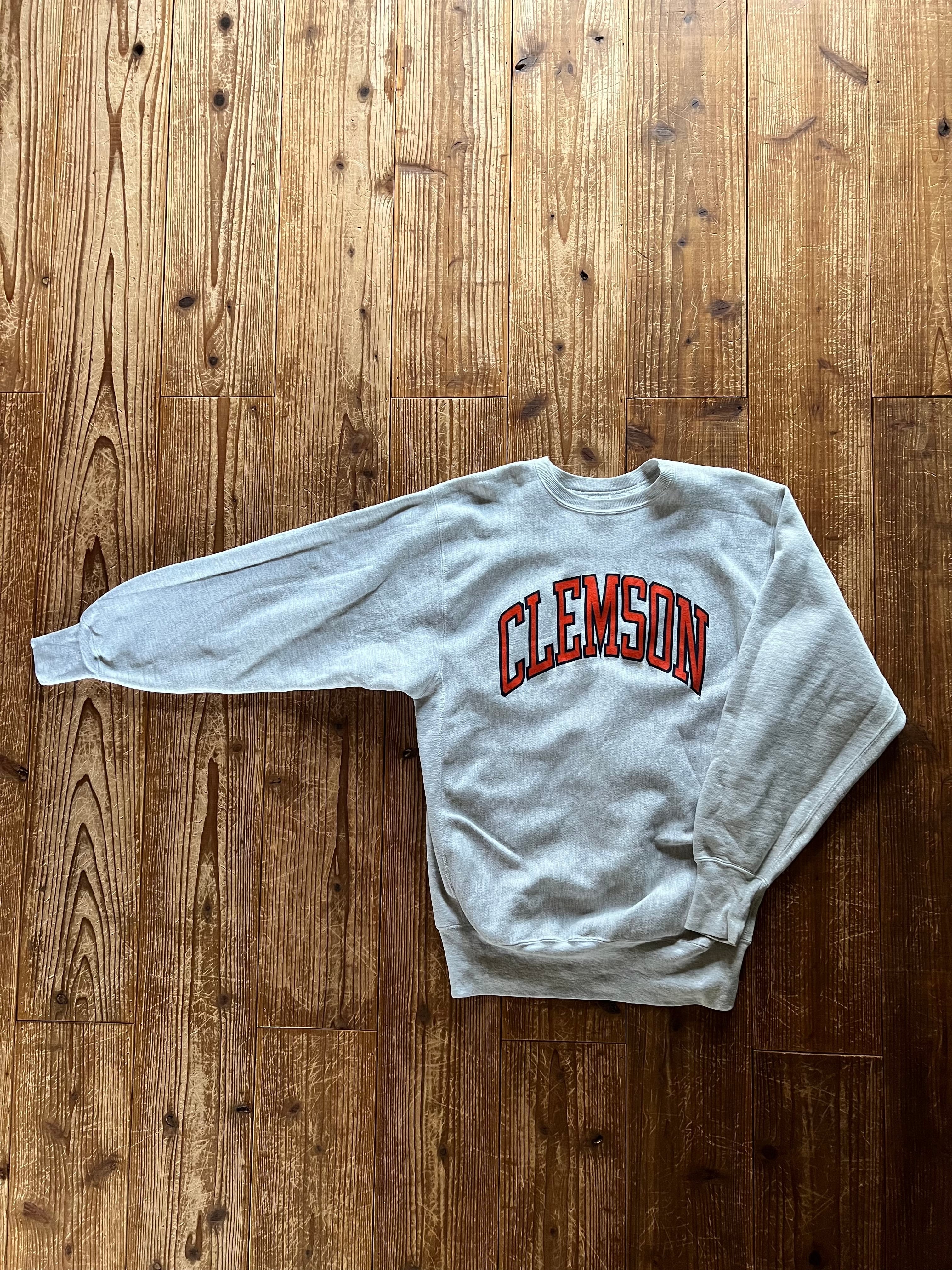 90's 刺繍タグ Champion RW ''CLEMSON'' 表記(XXL) USA製