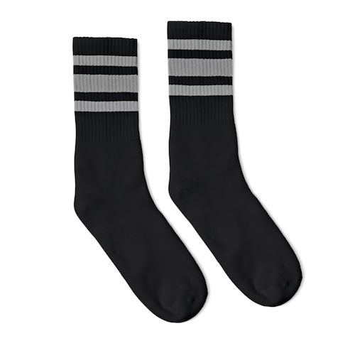 Socco Grey, Black Striped Socks