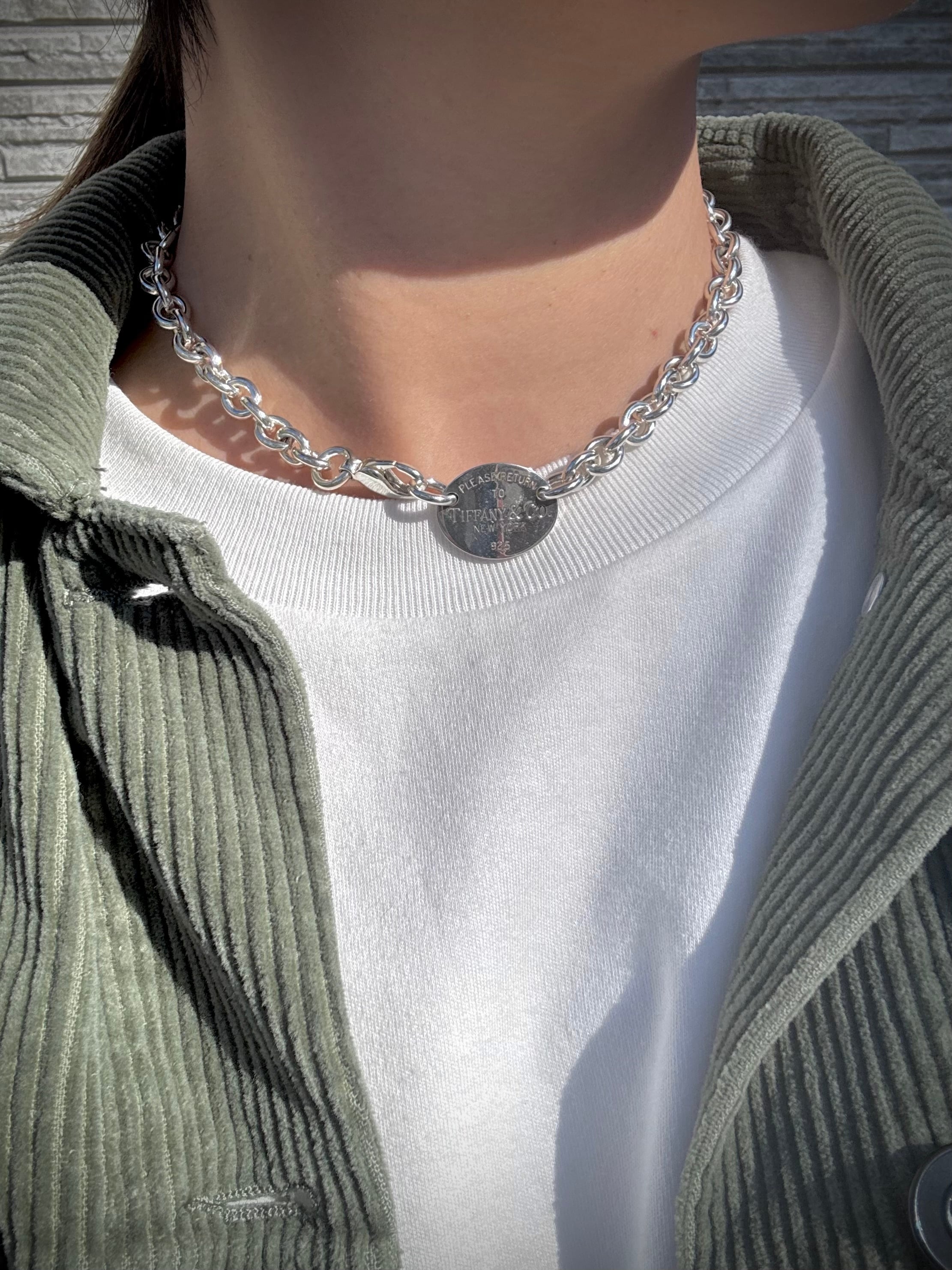 Tiffany&Co リターントゥ オーバル ロング ボールチェーンネックレス 