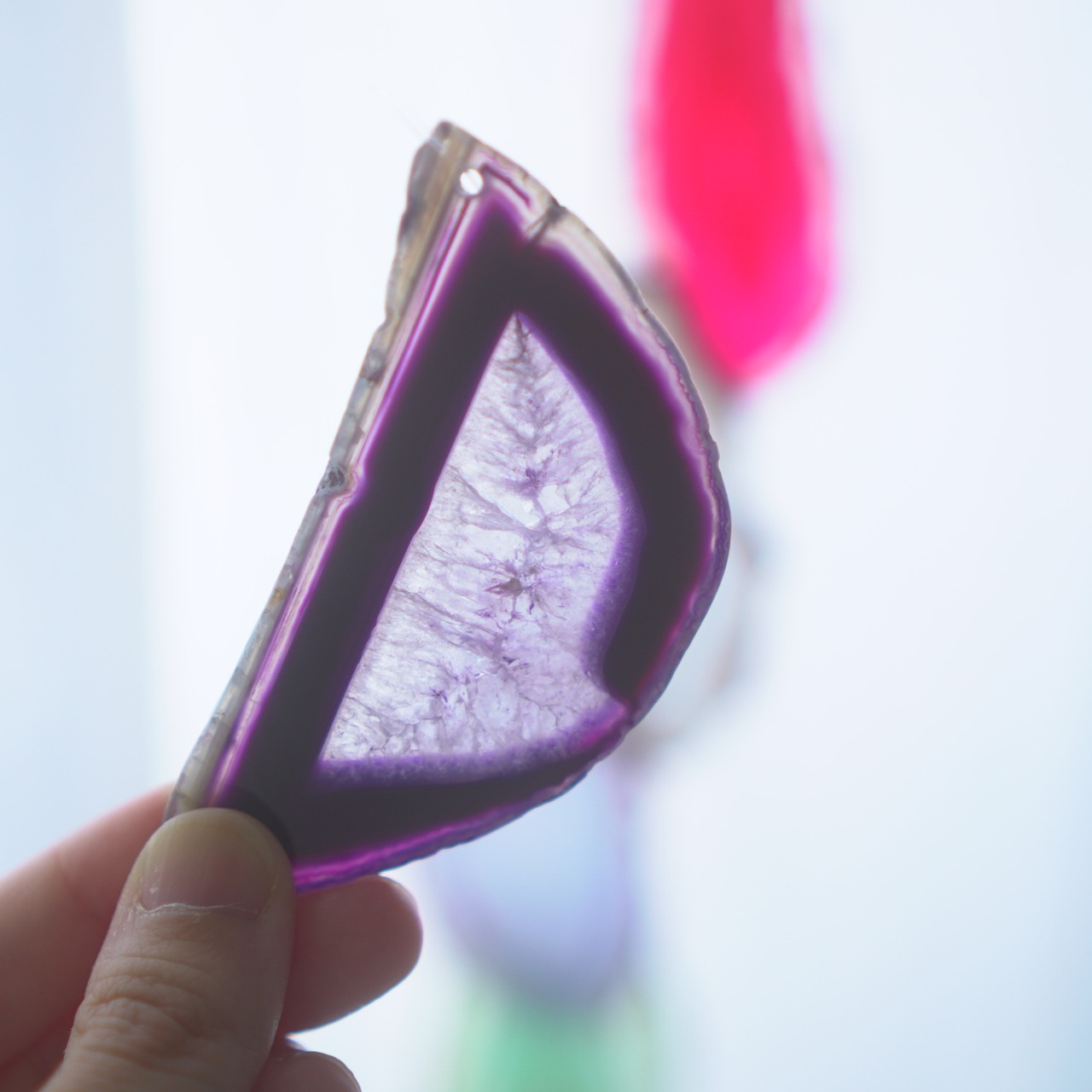 Monet's Garden 02 - アゲートヒーリングチャイム / Agate Sun Catcher Wind Chime 072