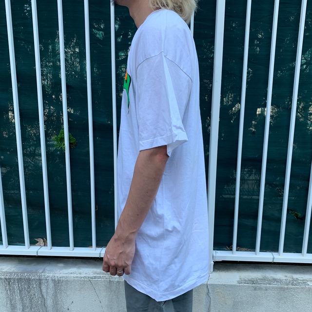 80s Newport ニューポート タバコ銘柄 プリントTシャツ 白 XL
