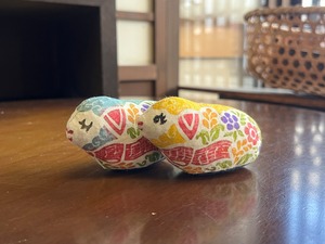 仔ひつじ　干支　木版手染めぬいぐるみ　