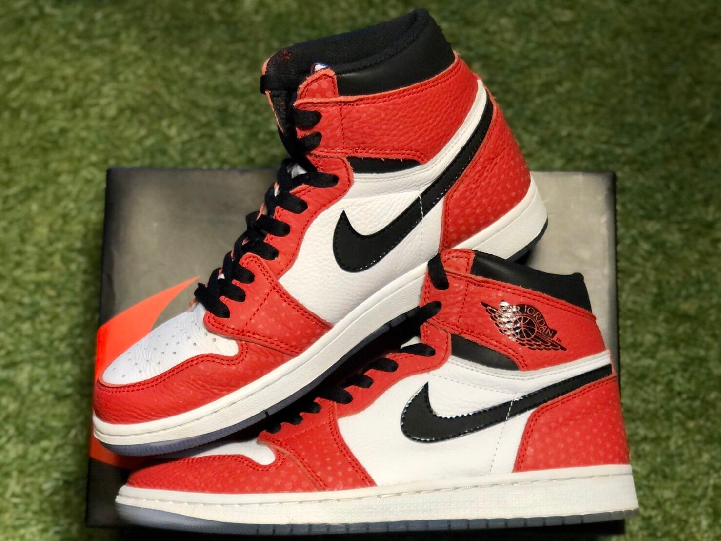 NIKE AIR JORDAN 1 RETRO HIGH OG SPIDERMAN ORIGIN STORY 555088-602 