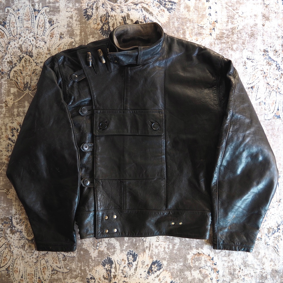 Swedish Army Dispatch Riders Goat Skin Motorcycle Jacket 50's | 'bout