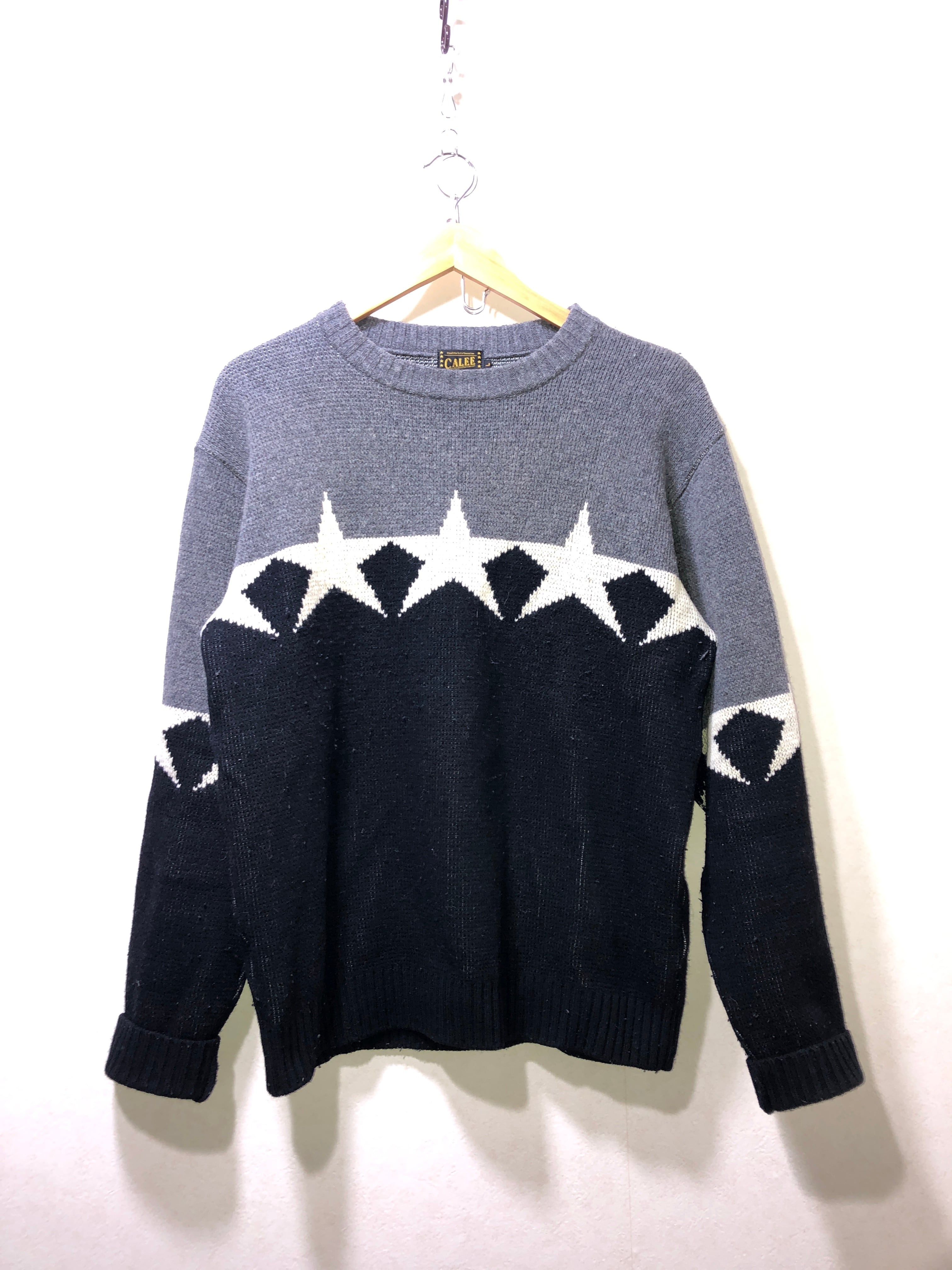 ○ CALEE LAMB WOOL JACQUARD KNIT