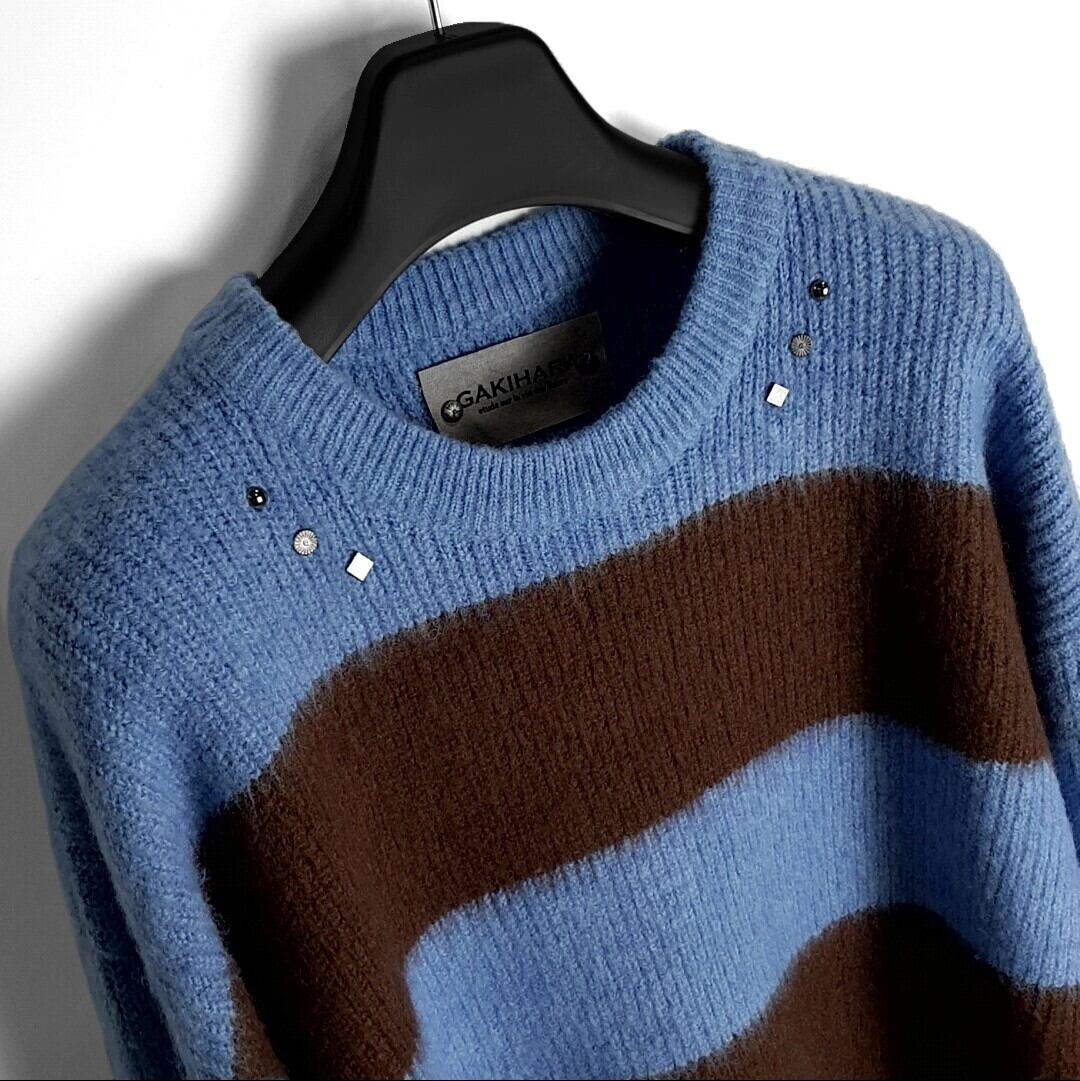 ☆Stray Kids ハン 着用！！【GAKIHARA】cobain mild hair stripe knit