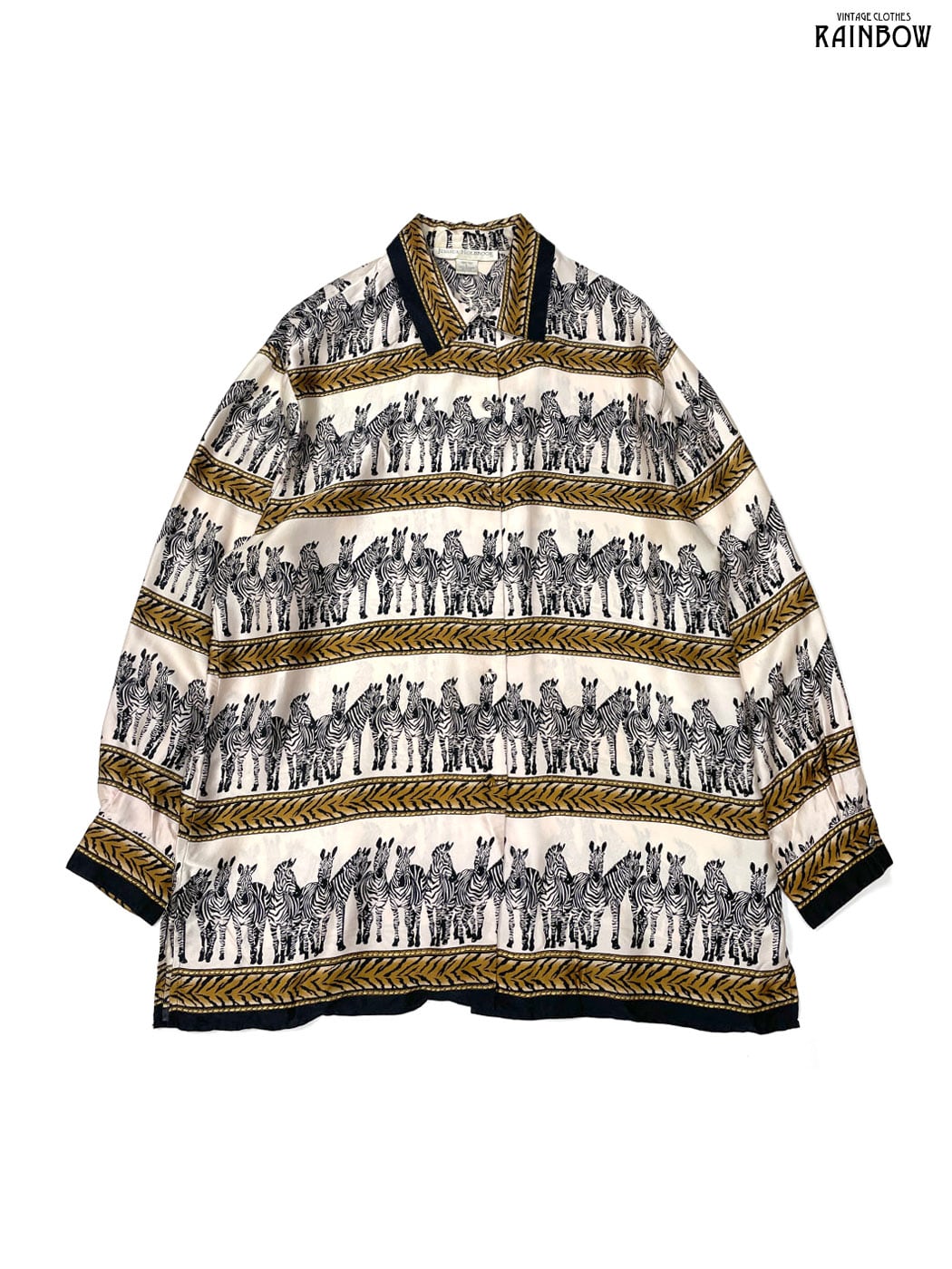 ヨーロッパ ヴィンテージ シャツ 半袖 ブラウス 90s 80s ビンテージ 柄 70s 80s EURO seidensticker vestan 半袖 ストライプ シャツ