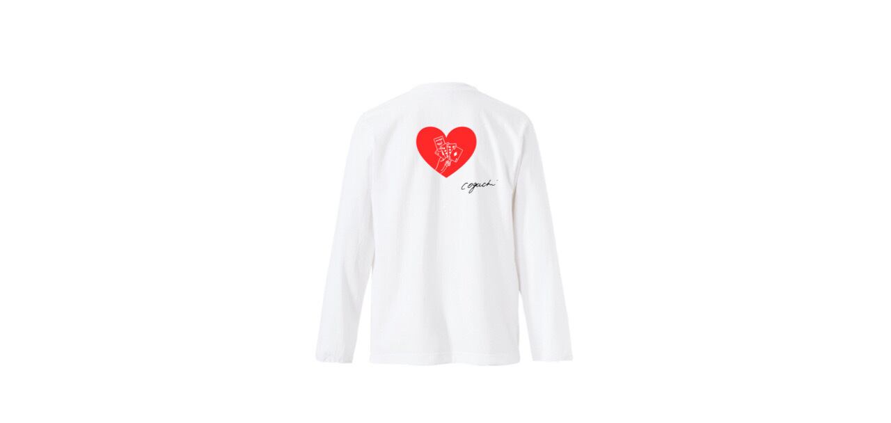 coguchi playing cards long T-shirts (WH)