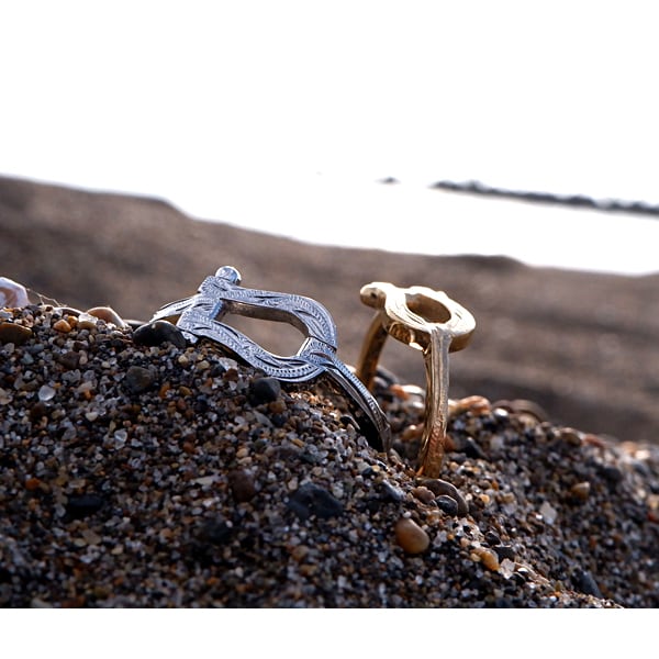 ハワイアンジュエリー リング 指輪 サージカル ステンレス 馬蹄 ホースシュー