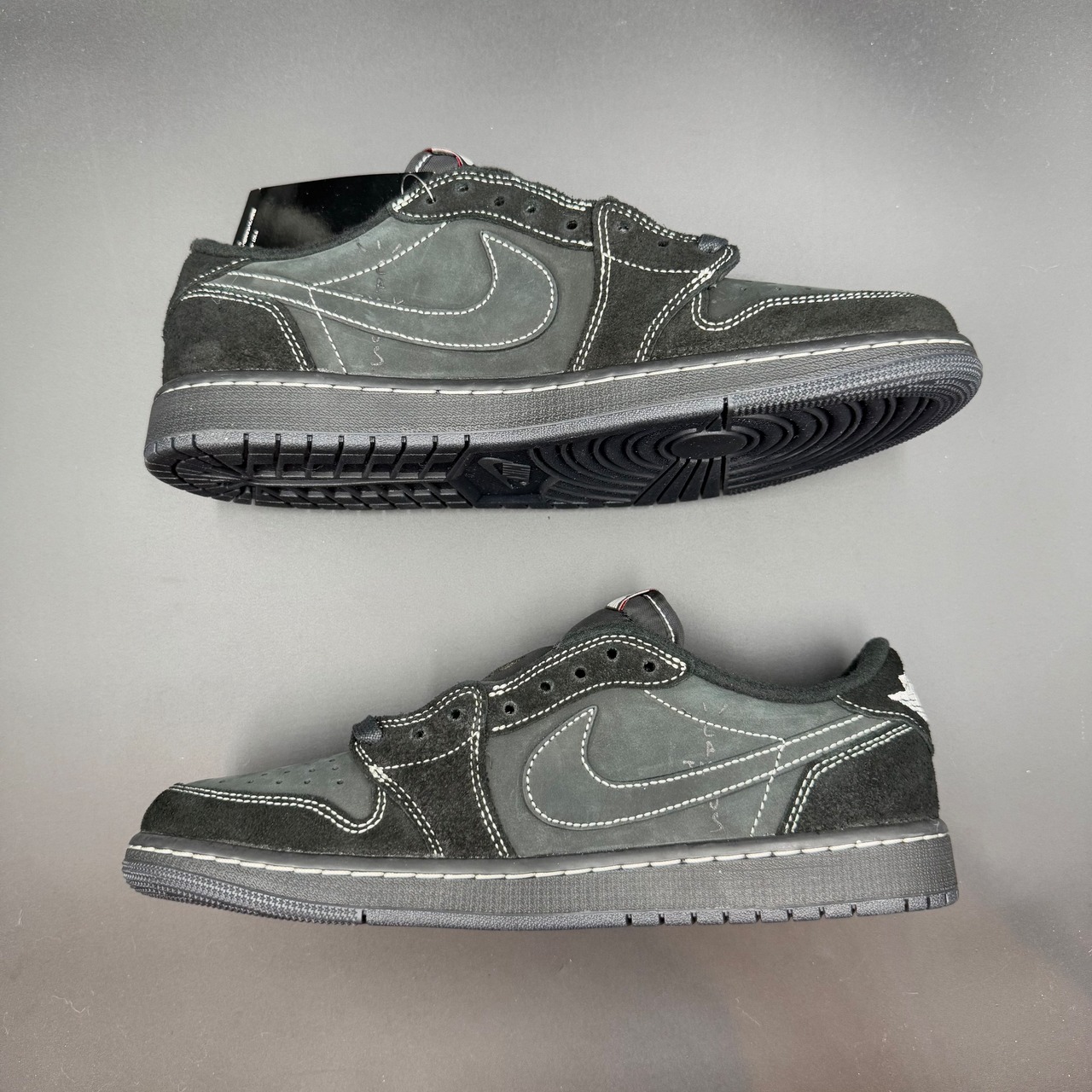 ×TRAVIS SCOTT AIR JORDAN 1 LOW OG SP BLACK PHANTOM DM7866-001