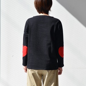 セントジェームス SAINT JAMES ウエッソンハートエルボーパッチ(25JC OUES.COUD)NOIR(TULIPE)