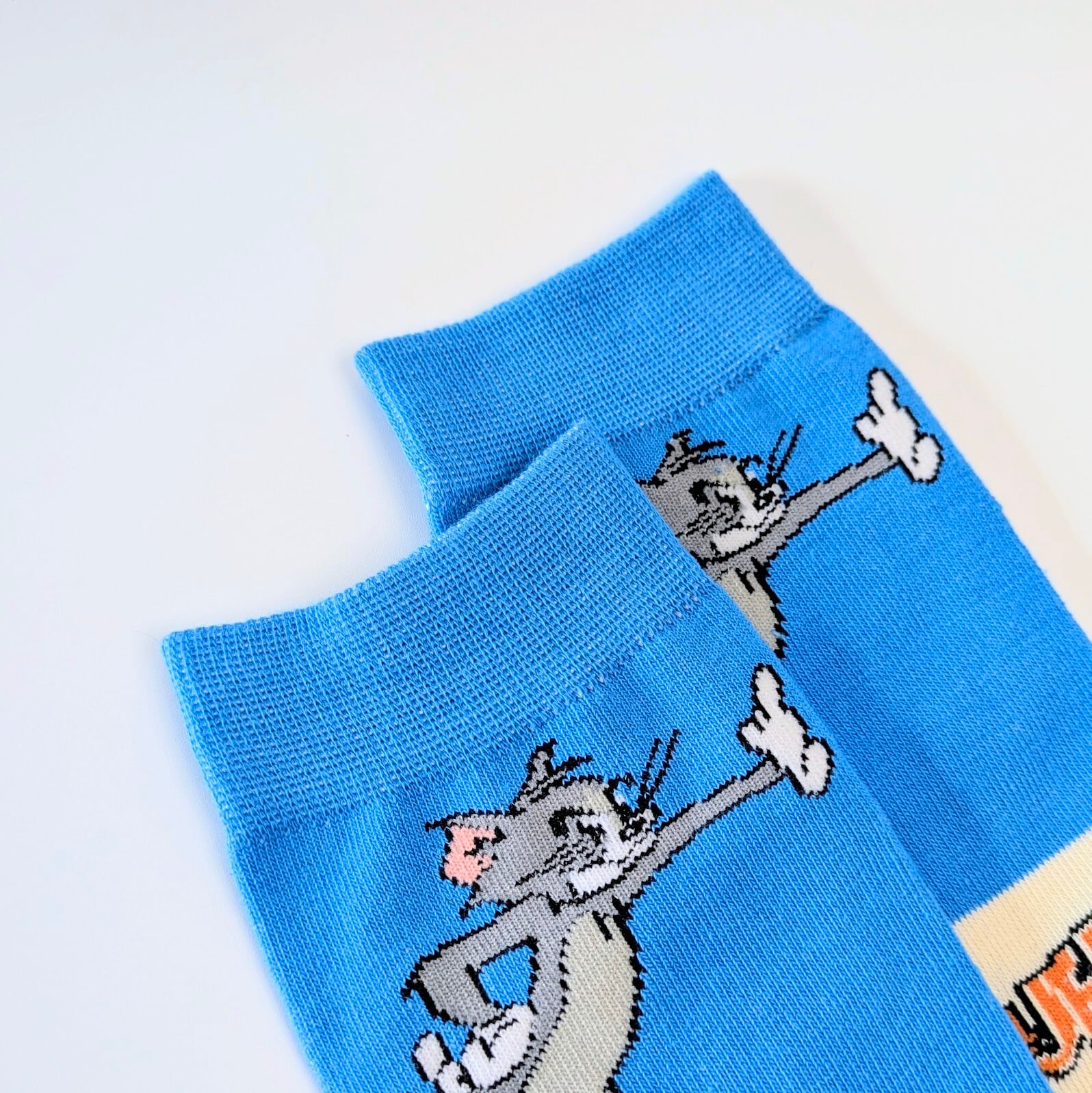 ♧【 crew socks / クルーソックス 】Tom and Jerry ( トムとジェリー ) / トムジェリ / 靴下 / フリーサイズ〚アメリカン雑貨 アメトイ〛