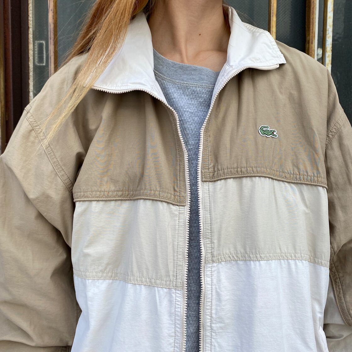 DEVANLAY社製 LACOSTE ラコステ ロゴ刺? ジャージ スポーツジャケット 