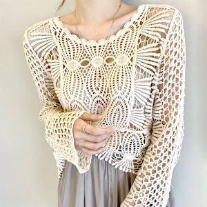 透かし編み ニット レディース 韓国 重ね着 大人 かわいい おしゃれ トップス 透け感 カジュアル かぎ編み クロシェ編み 大人可愛い 大人女子