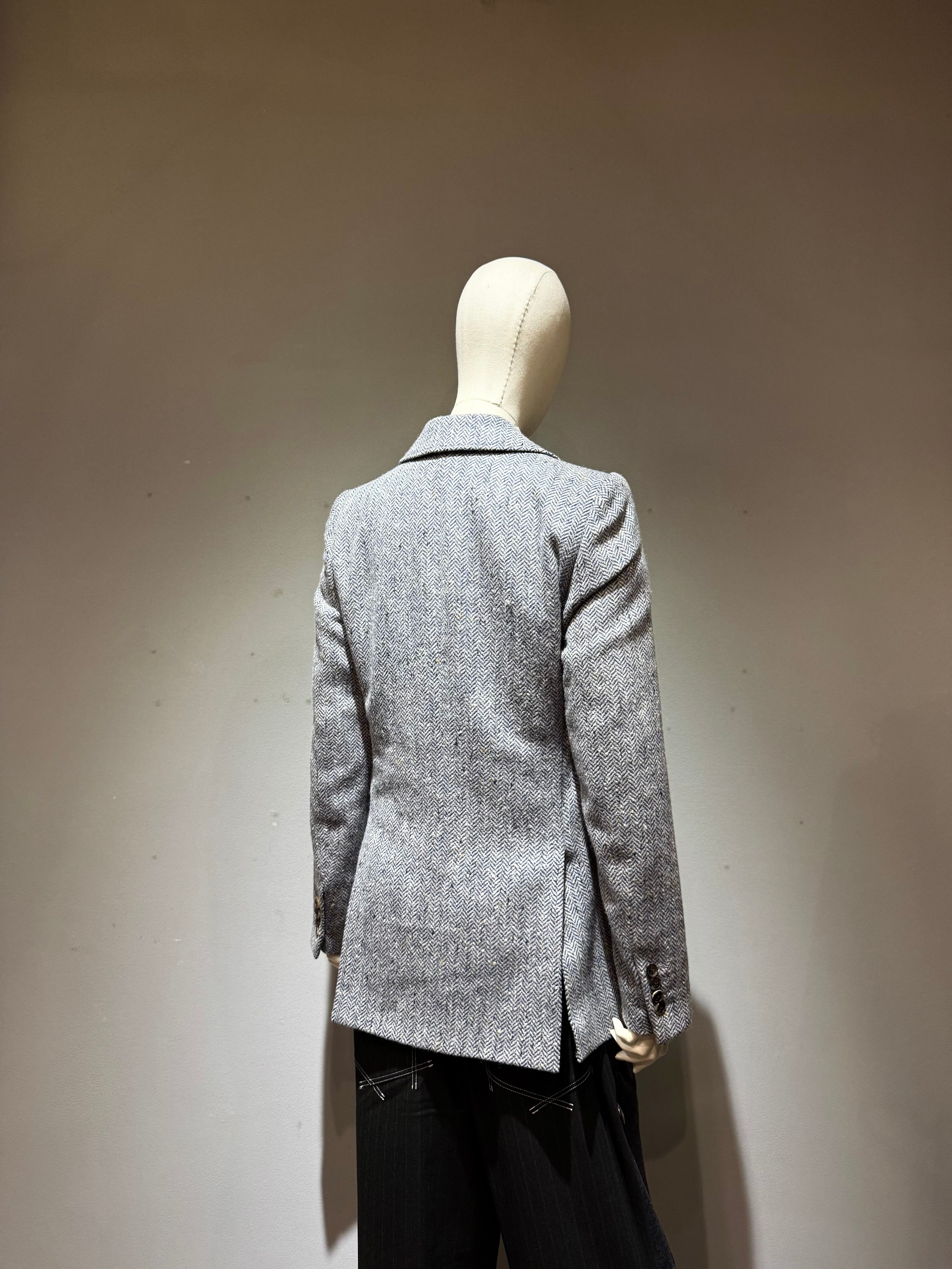 DRIES VAN NOTEN グレー ダブルブレストジャケット　2013SS DRIES VAN NOTEN グレー ダブルブレストジャケット 2013SS DRIES VAN