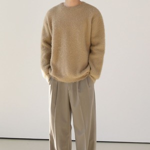 シャギーラウンドネックニット　MT0080368