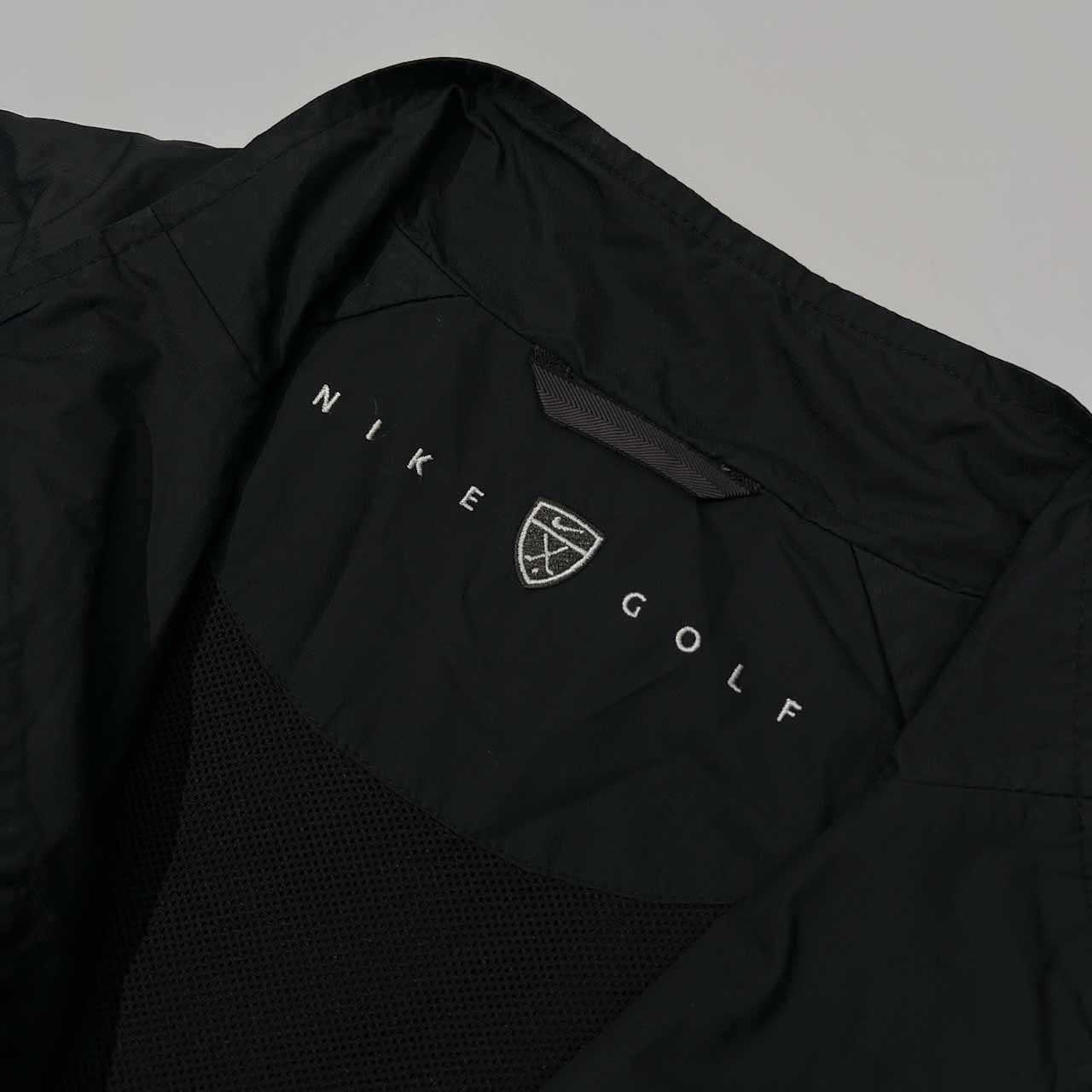 NIKE GOLF ナイキ ゴルフ ツートン プルオーバー ウインドブレーカー ジャケット 170/88A /ブラック×グリーン/スポーツ/裏メッシュ