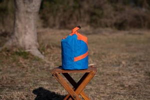 マルチポーチ Journey pouch ブルー×オレンジ