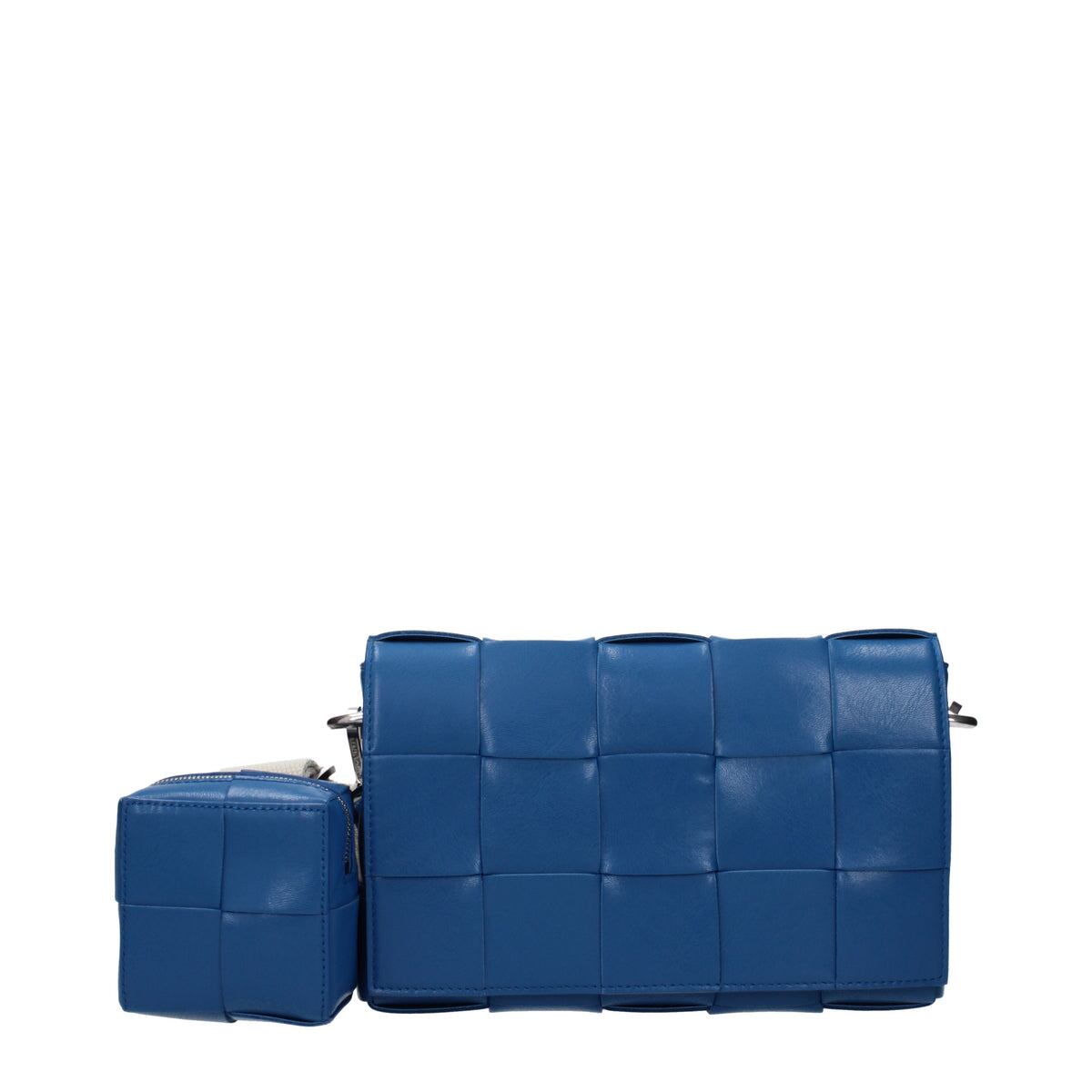 【新品】BOTTEGA VENETA ボッテガヴェネタ メンズ クロスボディバッグ レザー ブルー 741777V2XU14271