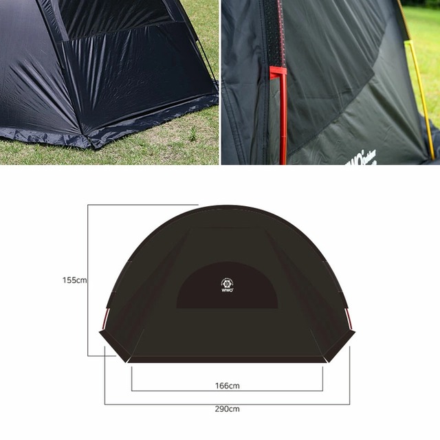 テント ウィーオ WIWO ブラックシェルターM Black Shelter M 2170244574 シェルターテント キャンプ用品 アウトドア