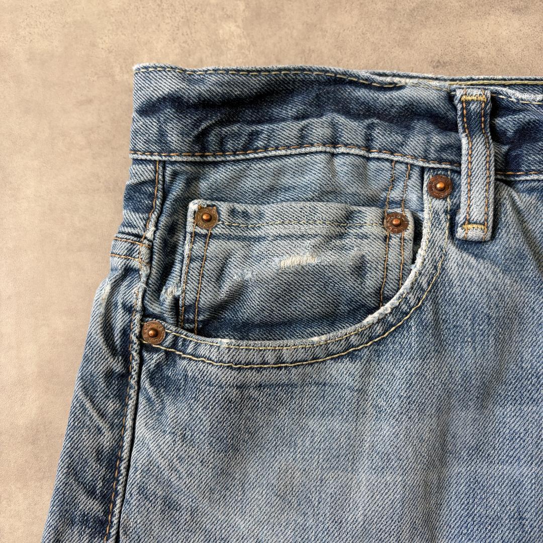 リーバイス569 Levis W32 ブルーデニム 青 古着 ヒゲ 21318 | fuufu