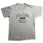 90s "LOYOLA COLLEGE” Gray College Print T-Shirts / "ロヨラカレッジ” グレー カレッジプリント Tシャツ