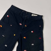 NAUTICA ノーティカ RELAX FIT 国旗デザイン ハーフパンツ ショートパンツ W34/ネイビー メンズ