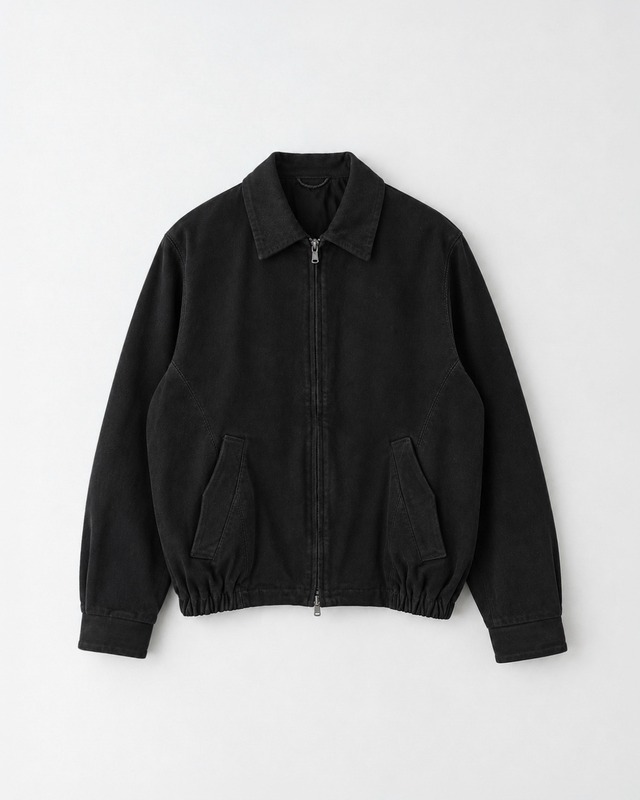 saby BOY SCOUT GOAT LEATHER BLOUSON - India Goat Suede - D.BROWN
