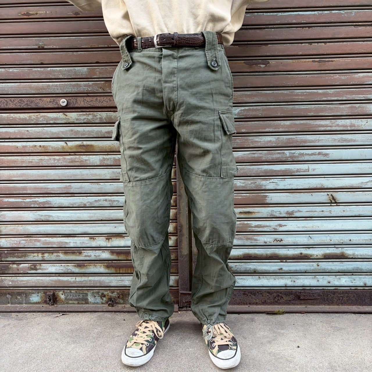 Euro Vintage ユーロ ヴィンテージ カーゴ パンツW92cm L Euro Army ユーロ ミリタリー ヴィンテージ カーゴパンツ W86cm M/L