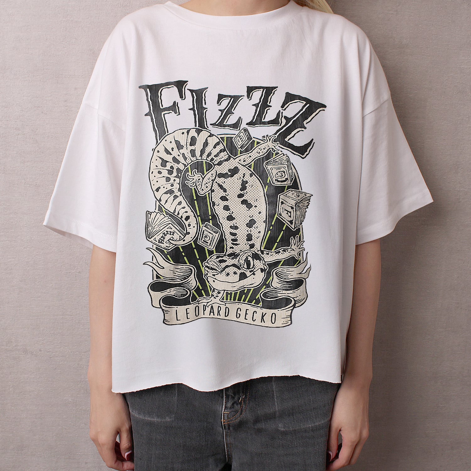 Fizzz 1st Noise cutoff T-Shirt (WHITE) | Fizzz