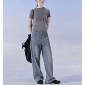 ウォッシュドコットンデニムジーンズ S0158