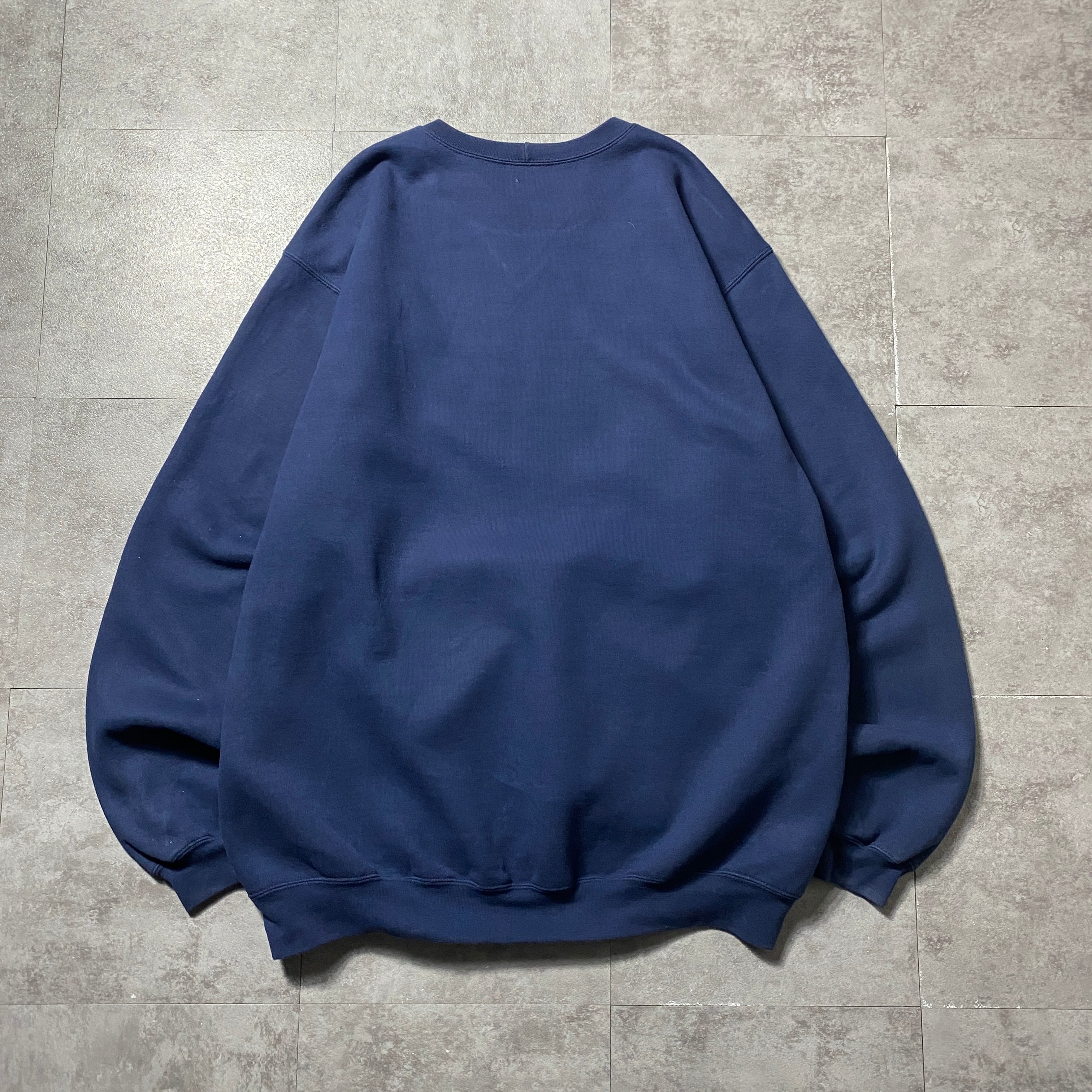 carhartt カーハート 裾先ラベルロゴ 前V 無地 2XLサイズ ネイビー