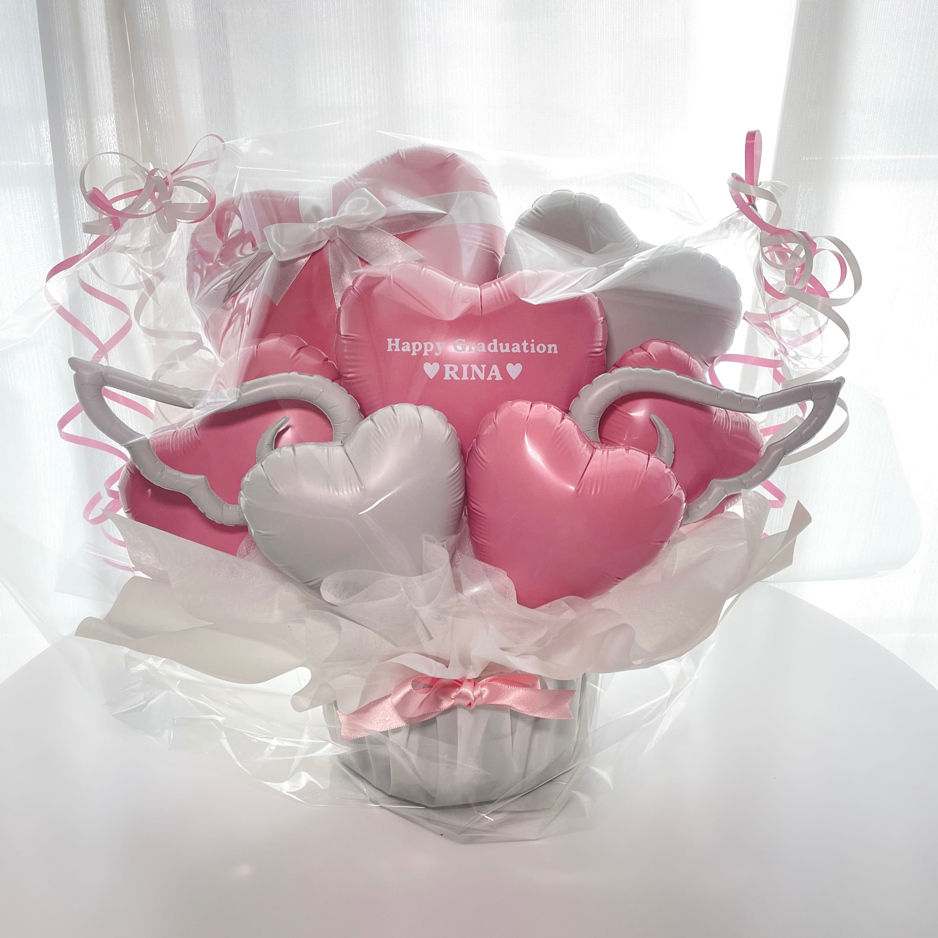 ハートバルーンのアレンジメント