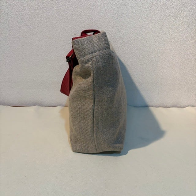 限定品 B.stuff リネンコンビショルダーバッグ