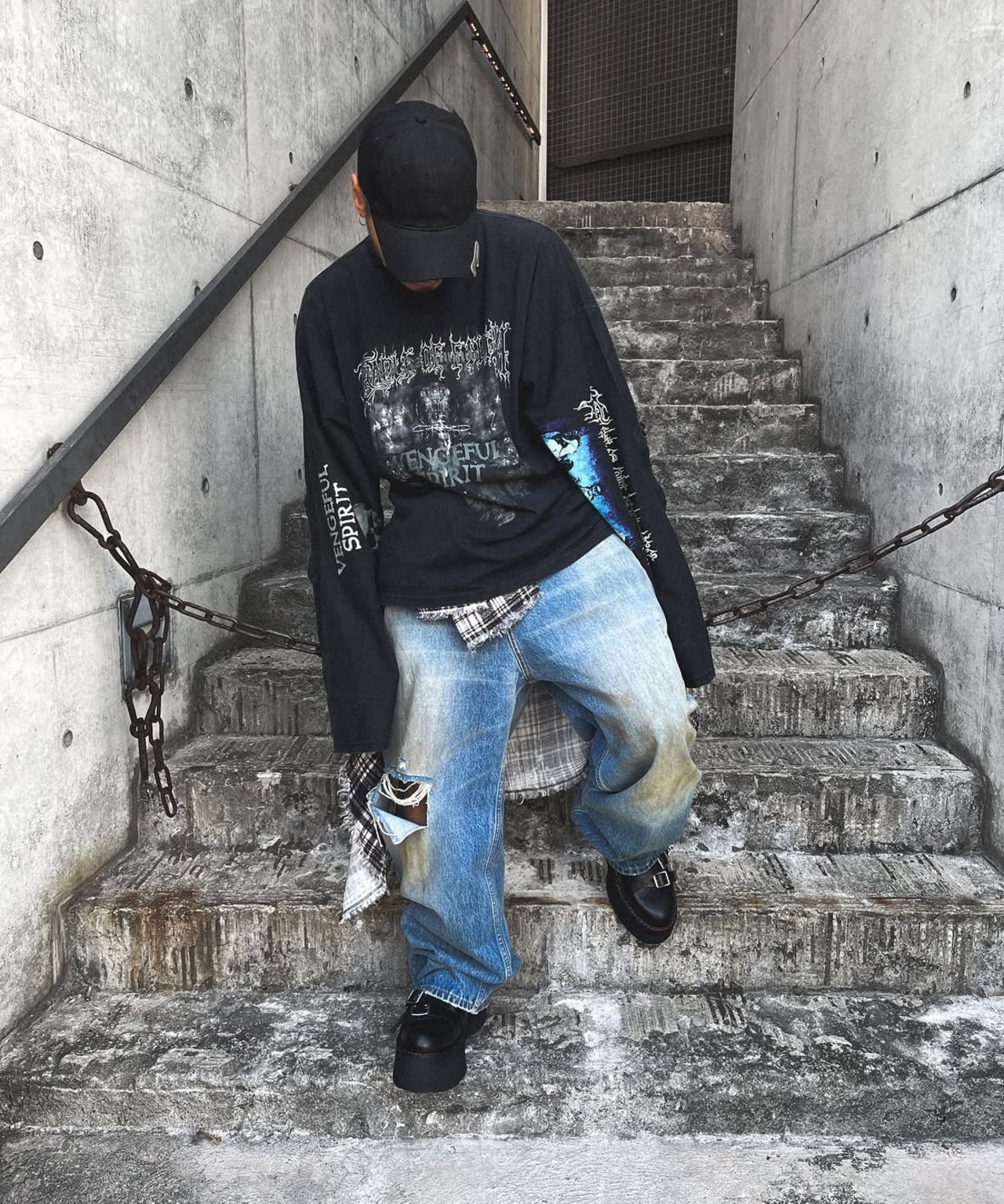 【VETEMENTS】COF SPIRIT CUT-UP T-SHIRT LONGSLEEVE - 18