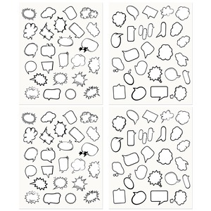 【人気】メッセージシール 100枚 吹き出し シール 色紙 寄せ書き シール 色紙メッセージ 卒業/卒園/母の日/送別会 気持ちを伝える 母子手帳シール アルバム手作り