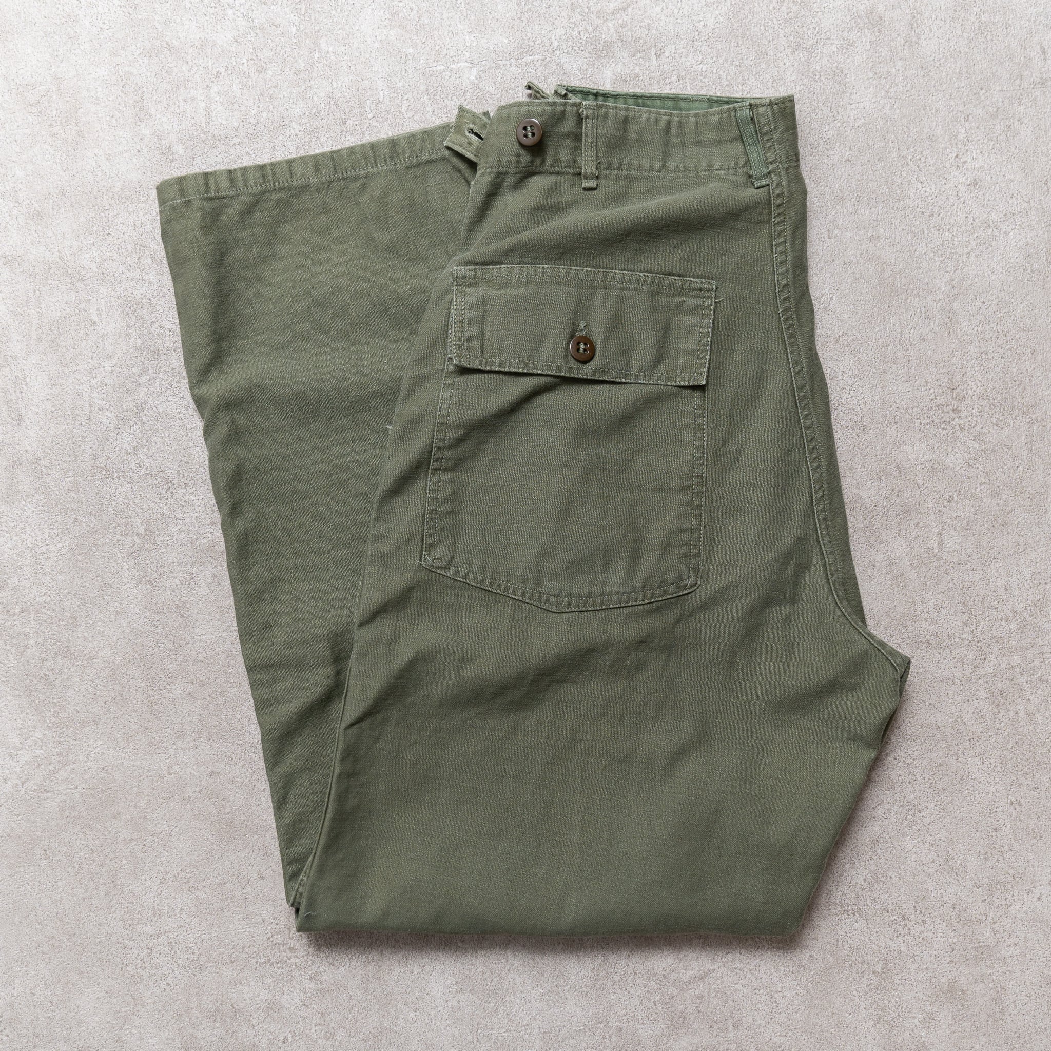 MEDIUM】U.S.Army Utility Trousers OG-107 実物 米軍 ベイカーパンツ