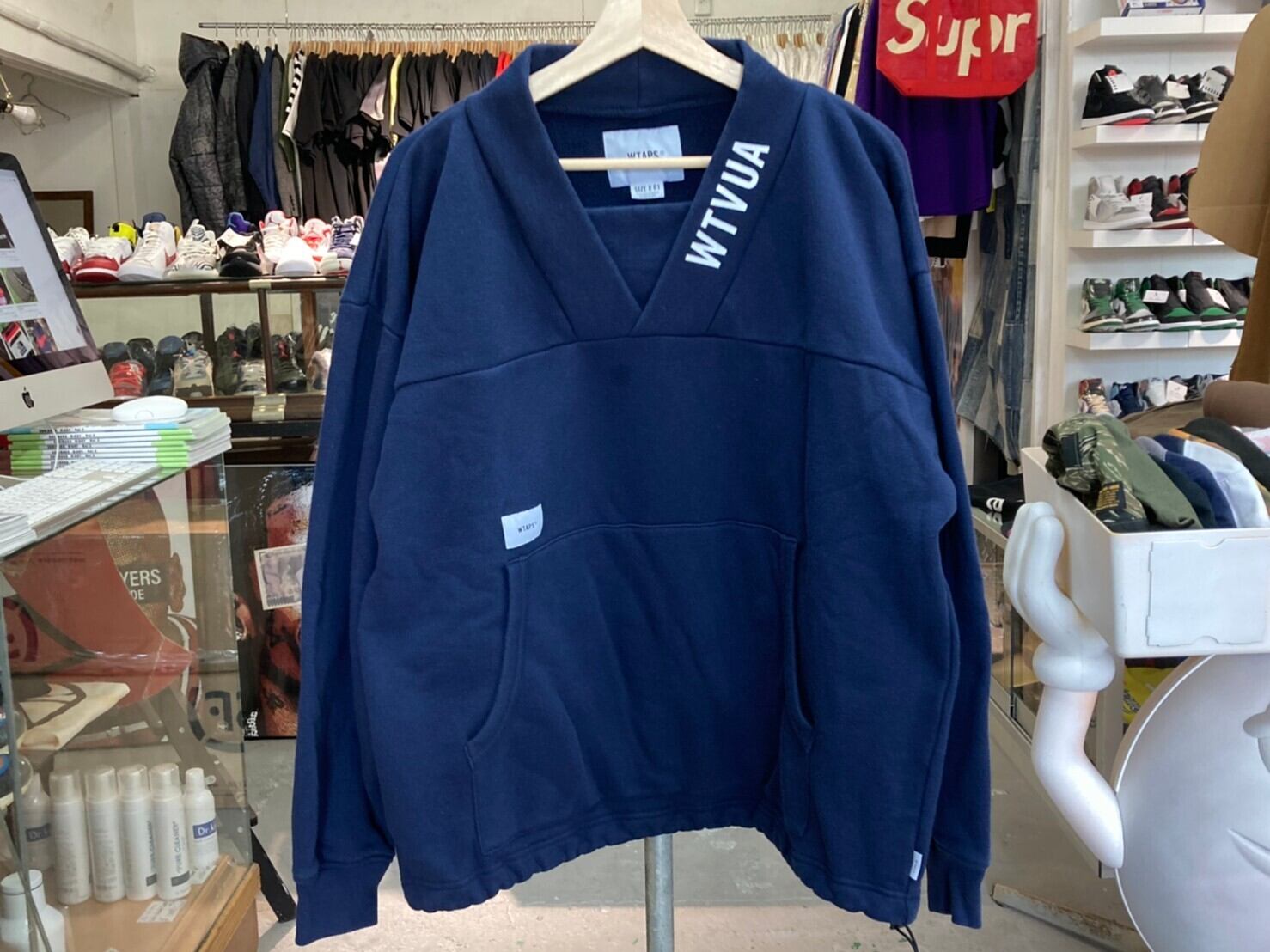 WTAPS KIMONO SWEATSHIRT. COPO NAVY 01 JC5242 | BRAND BUYERS OSAKA 