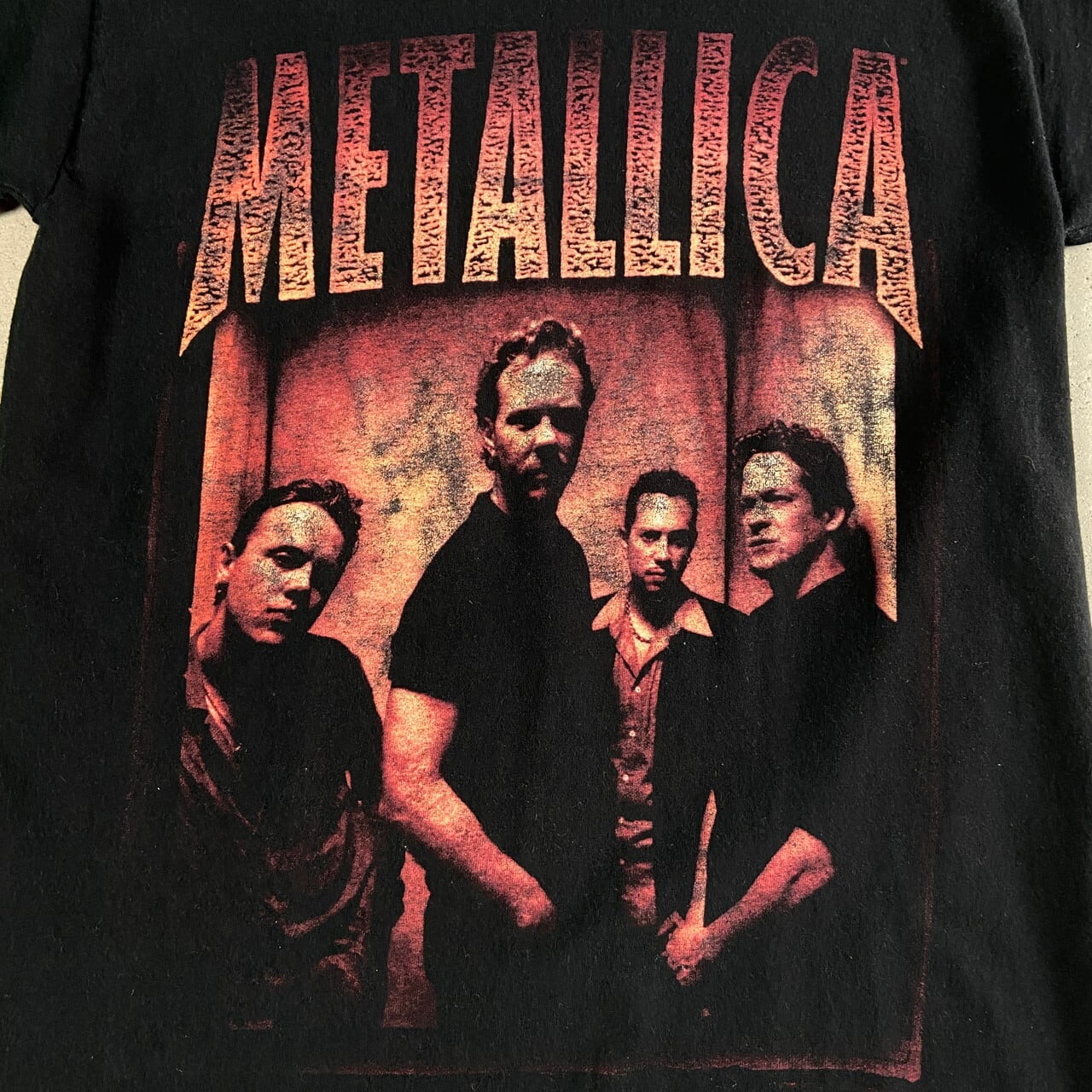 90年代 METALLICA メタリカ SUMMER 1998 NORTH AMERICA バンドTシャツ メンズM相当 古着 90s ビンテージ  ヴィンテージ シングルステッチ バックプリント 両面プリント フォトプリント バンT ブラック 黒【Tシャツ】【PS2307T】【SS2308-2】  |