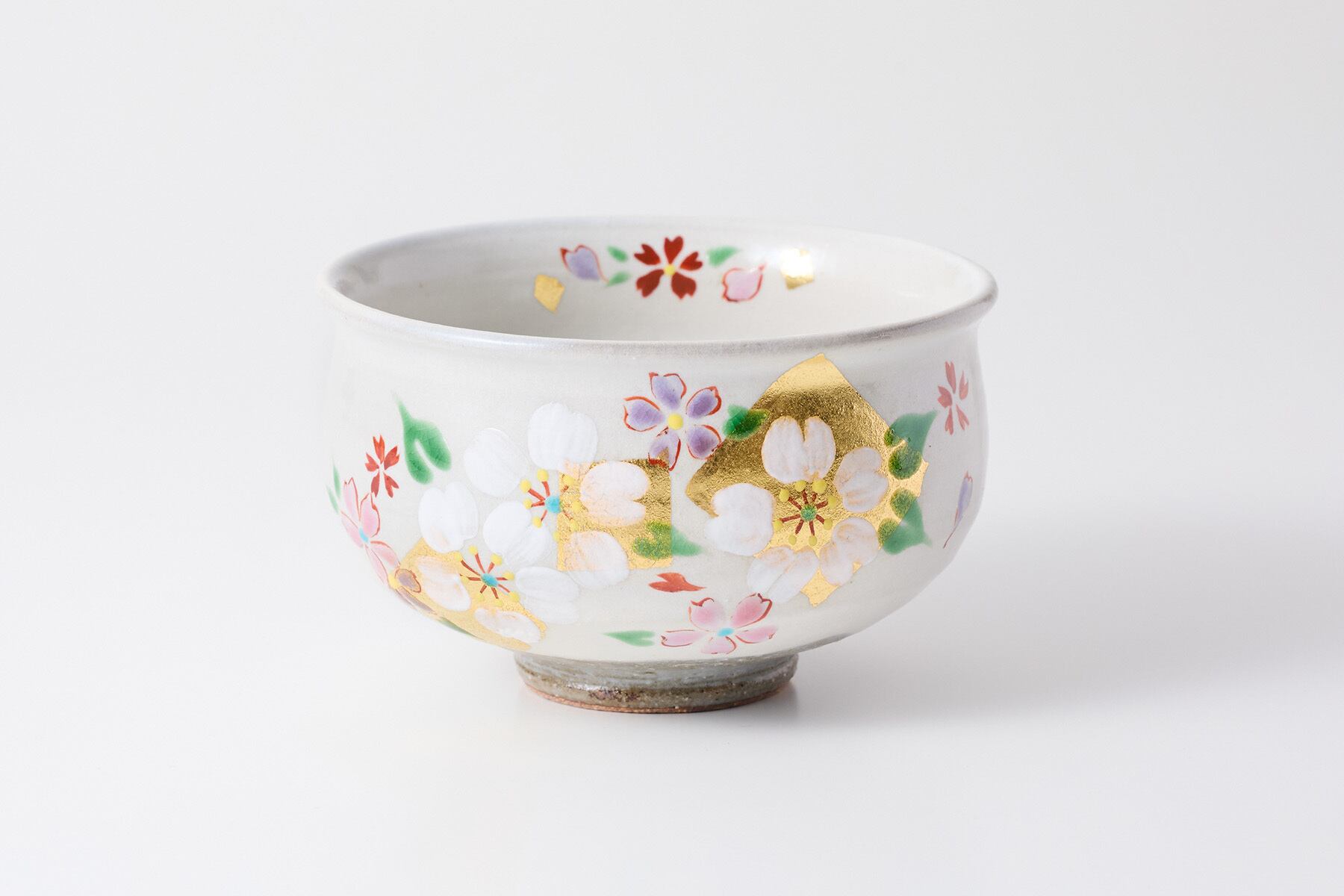 抹茶碗 金箔さくら