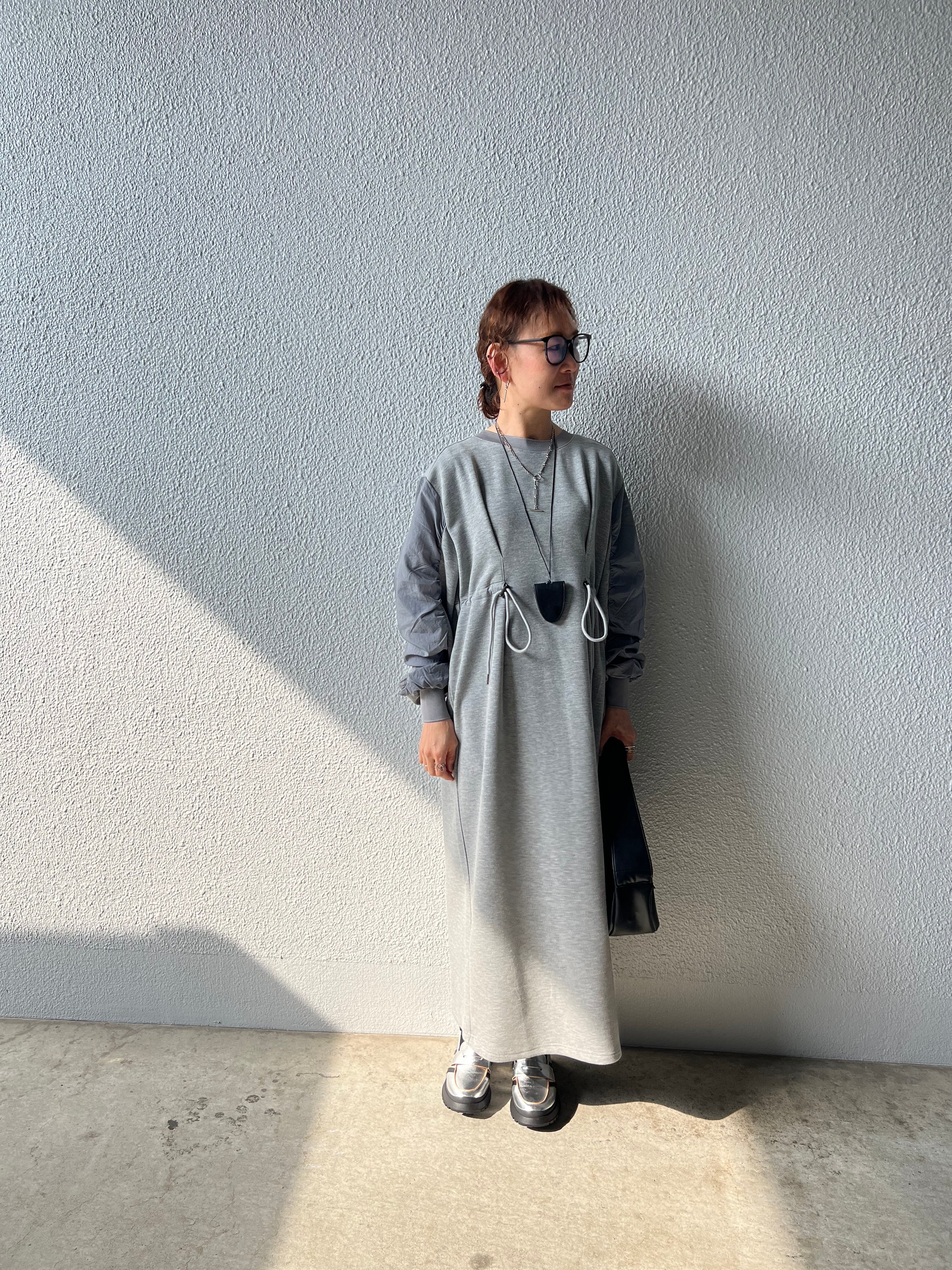 【SELECT】ポンチミリタリードロストタックワンピース 35-0733