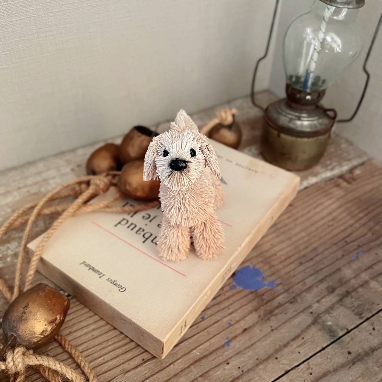 完売 】トイプードル パームオブジェ｜犬 飾り 置物 フィギュア 動物