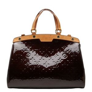 ルイ ヴィトン モノグラム ヴェルニ ブレアMM ハンドバッグ M91619 アマラント パープル パテントレザー レディース LOUIS VUITTON 【中古】