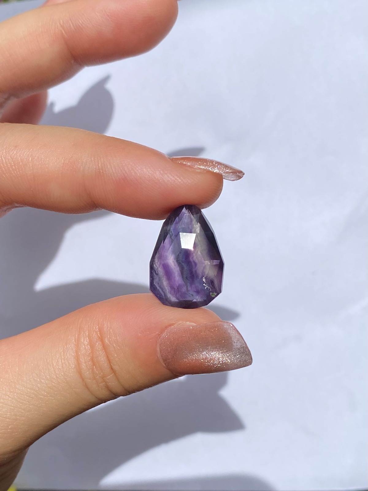 15.95ct 天然 フローライト 蛍石 レインボー マルチカラー バイカラー 