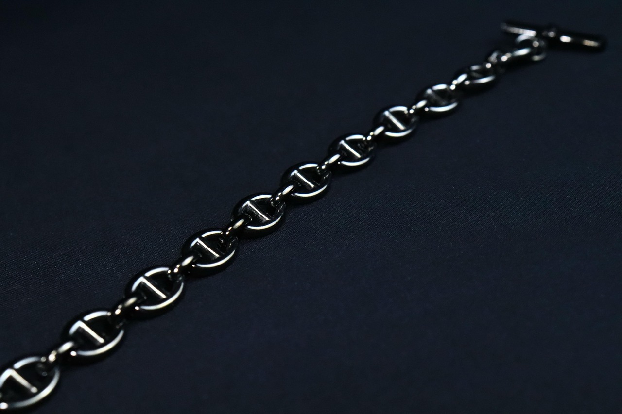 Anchor Chain Bracelet Black