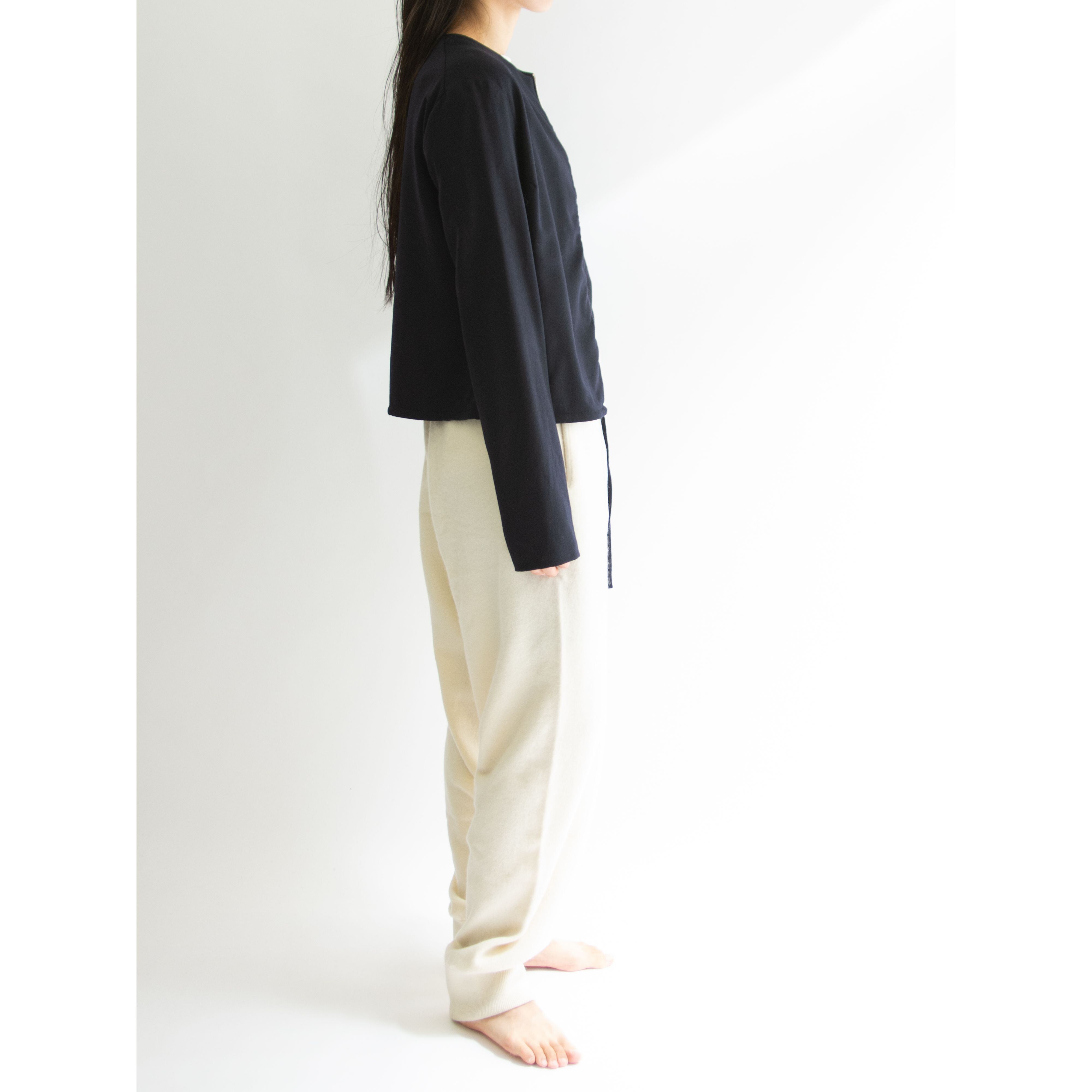 【Unknown Brand】Made in Italy Stretch Wool Collarless Jacket（イタリア製ストレッチウール ノーカラージャケット）