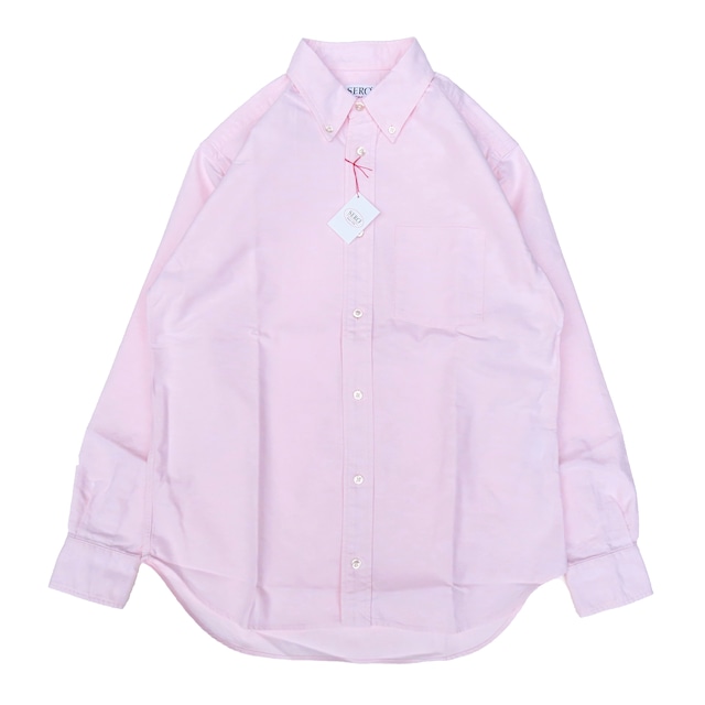 SERO (セロ) LONG SLEEVE B.D. SHIRT OXFORD ライトピンク